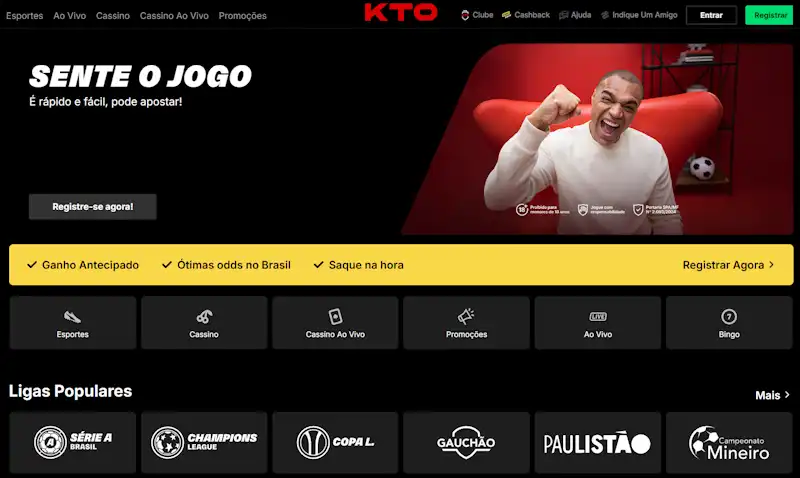 KTO — plataforma de apostas com cash out e apostas ao vivo